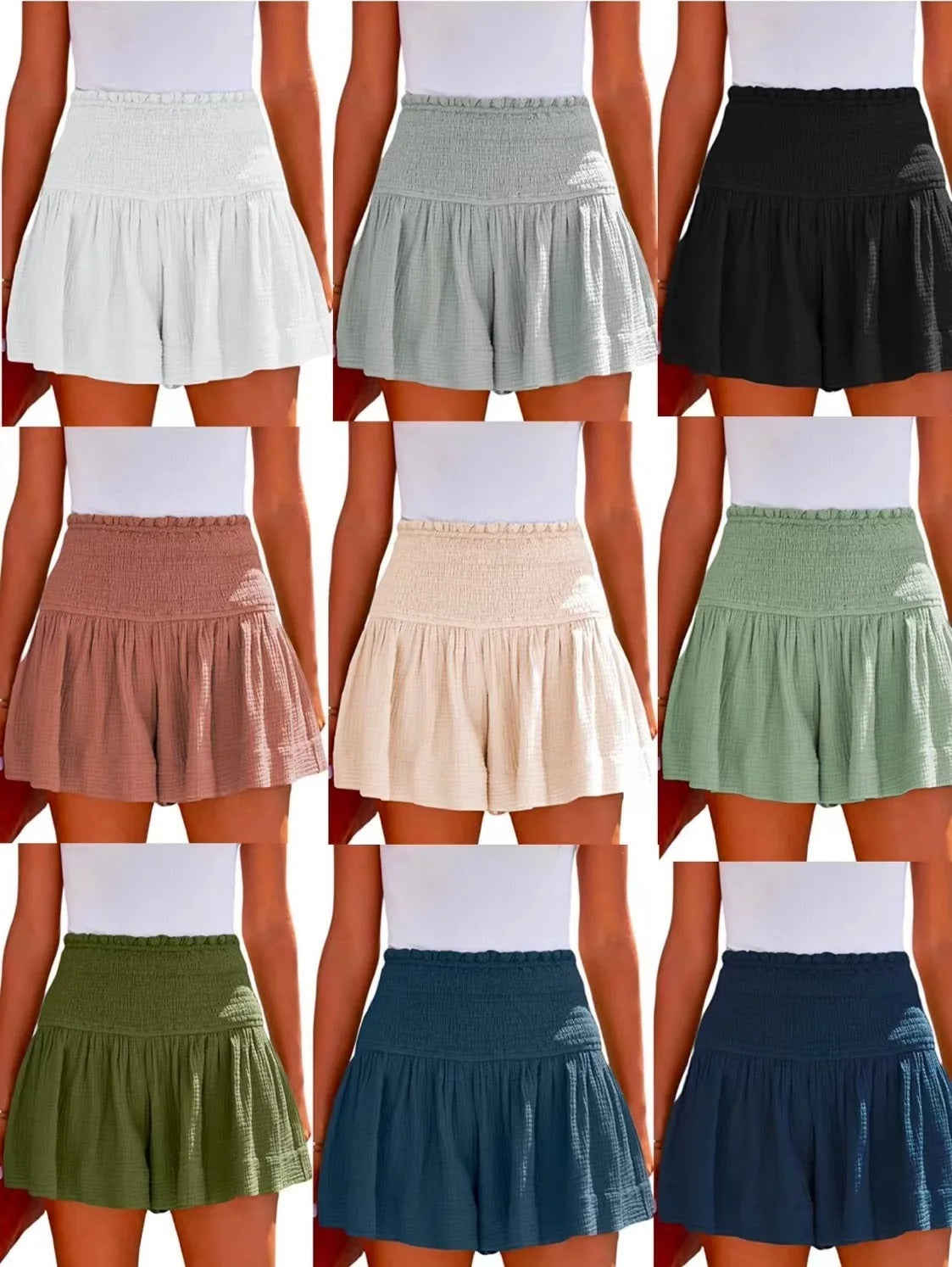 Summer Flowy Skirt Shorts