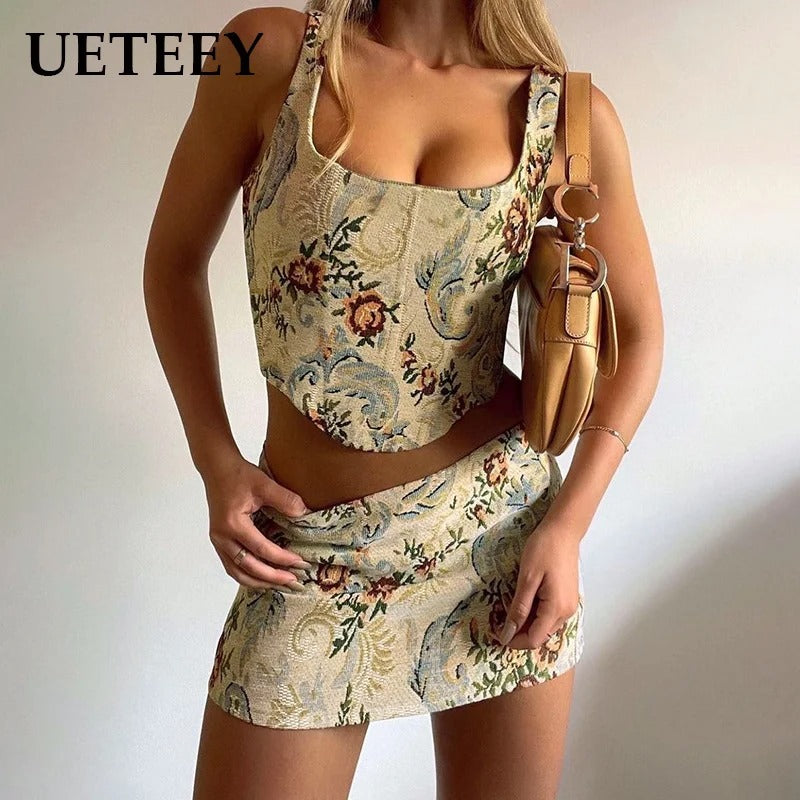 European Corset 2 Piece Set