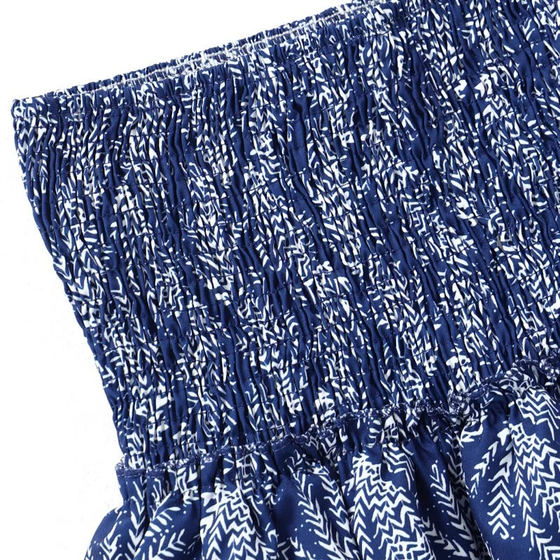Boho Ruffle Mini Skirt