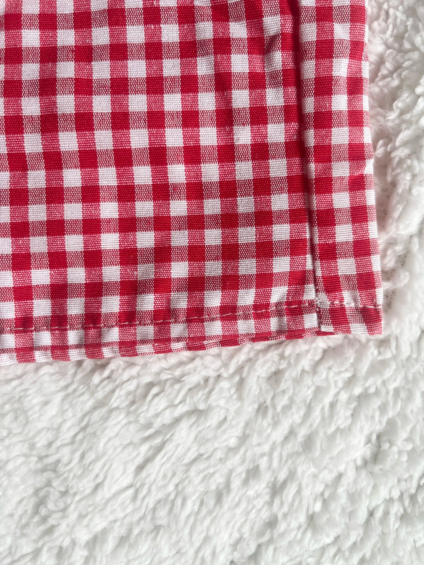 Red Plaid Lounge Shorts
