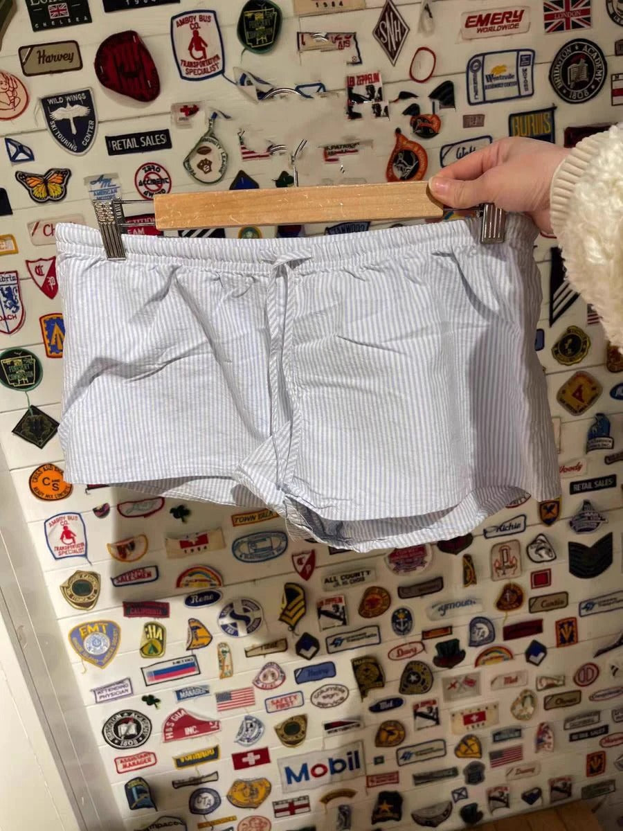 Y2K Striped Sleep Shorts