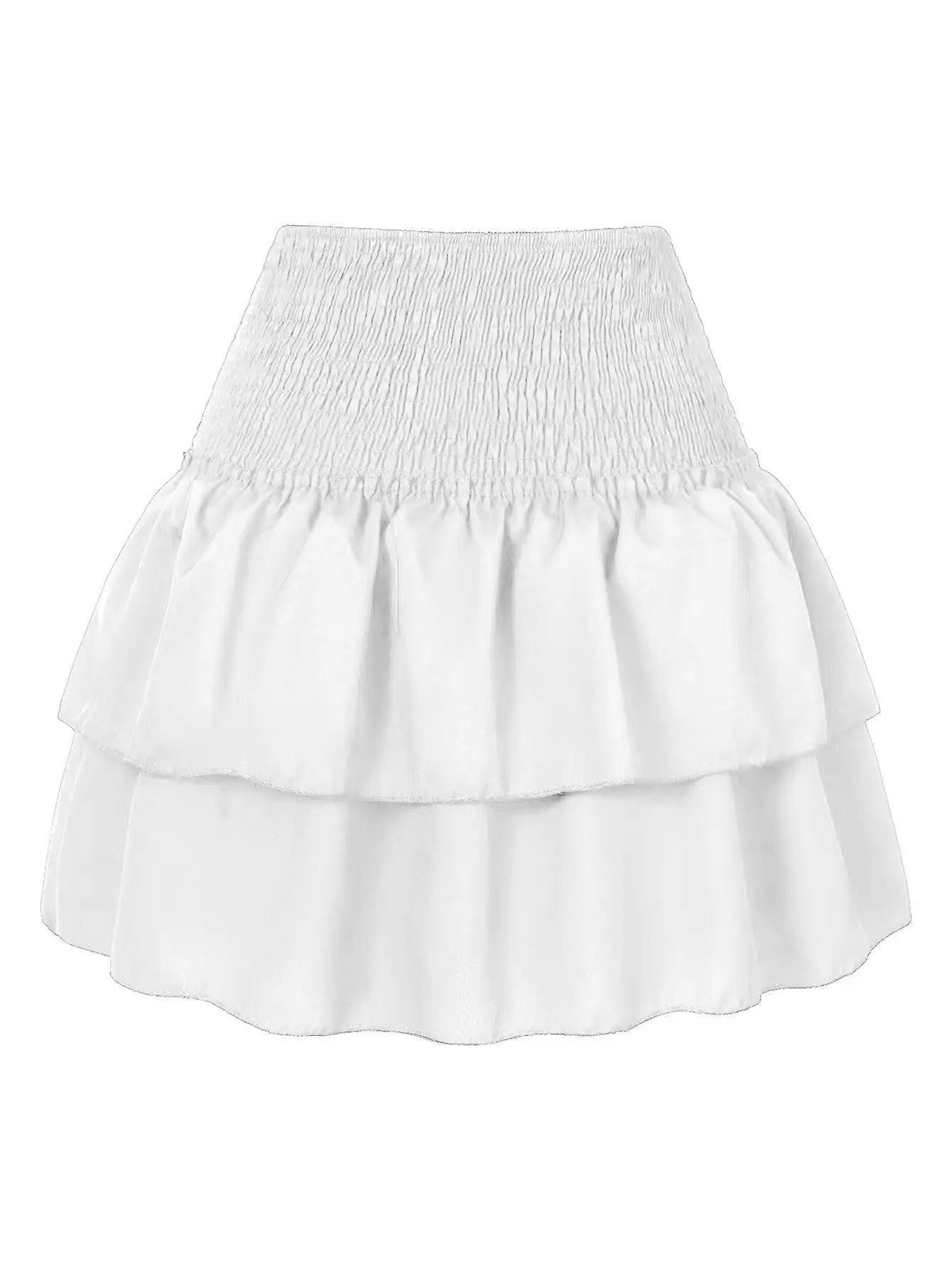 Boho Ruffle Mini Skirt
